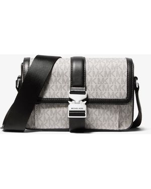 Michael Kors Mk Hudson Signature Logo Crossbody Bag - Black
