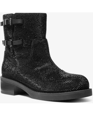 MICHAEL Michael Kors Mk Darrington Embellished Ankle Boot - Black