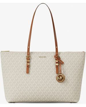 MICHAEL Michael Kors Mk Borsa Tote Quinn Grande Con Logo - Neutro