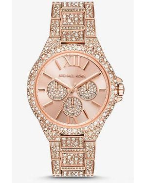 Michael Kors Oversized Camille Pavé-Tone Watch - Multicolor