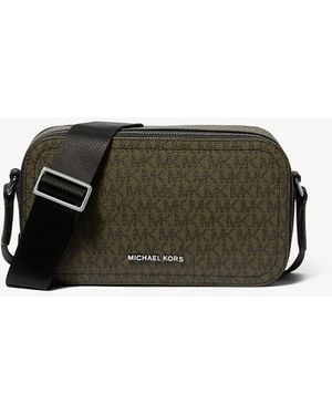 Michael Kors Mk Borsa A Tracolla Hudson Con Logo - Verde