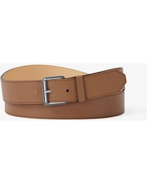 Michael Kors Pebbled Leather Belt - White