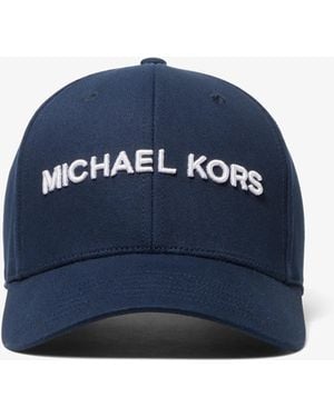 Michael Kors Logo Cotton Baseball Hat - Blue