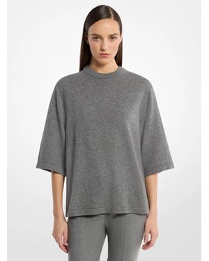 Michael Kors Cashmere T-Shirt - Gray