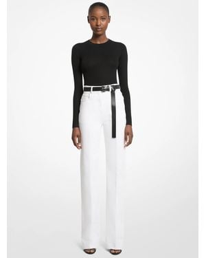 Michael Kors Michael Kors Straight-Leg Denim Jeans - White