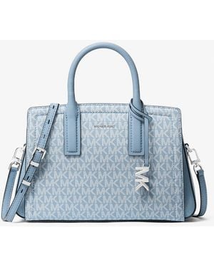 MICHAEL Michael Kors Mk Borsa A Mano Laila Piccola Con Logo - Blu