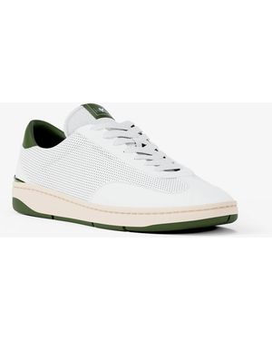 Michael Kors Michael Kors Wilton Perforated Leather Trainer - White