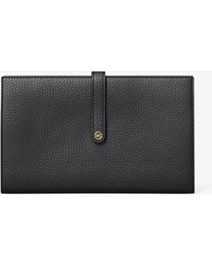 MICHAEL Michael Kors Michael Kors Jet Set Travel Small Pebbled Leather Wallet - Gray