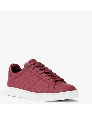 Michael Kors Jacob Signature Logo Sneaker - Red