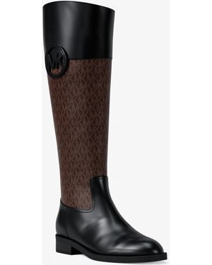 MICHAEL Michael Kors Mk Kimmee Signature Logo Boot - Black