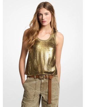 MICHAEL Michael Kors Mk Canotta - Verde