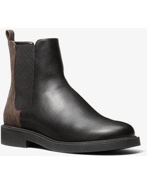 MICHAEL Michael Kors Mkbota Chelsea Hazel De Piel Lisa Con Logotipo - Negro