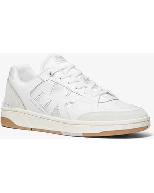 Michael Kors Mk Rebel Leather Trainers - White