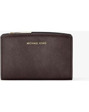 Michael Kors Mk Bryant Medium Nubuck Wallet - Grey