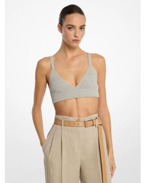 Michael Kors Cashmere Bra - Gray