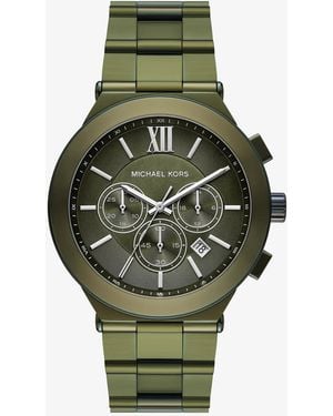 Michael Kors Oversized Billie-Tone Watch - Green