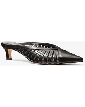 Michael Kors Adriana Leather Mule - White