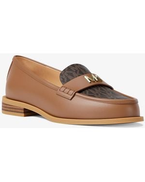 MICHAEL Michael Kors Mkloafer Lex De Piel Con Logotipo - Marrón