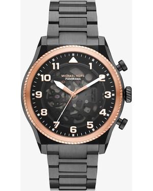 Michael Kors Mkreloj Panorama Oversize Bitono - Gris