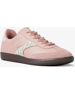 Michael Kors Sammy Mixed-Media Sneaker - Pink