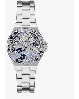 Michael Kors Mini Lennox Pavé-Tone Watch - White
