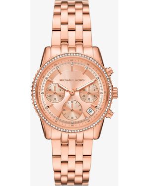 Michael Kors Mini Bryant Chronograph Stainless Steel Watch - Multicolour