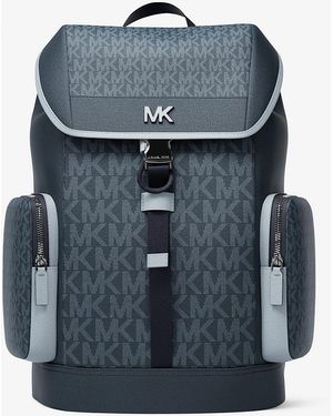 Michael Kors Outlet Mkmochila Urbana Cooper Mediana Con Logotipo - Azul