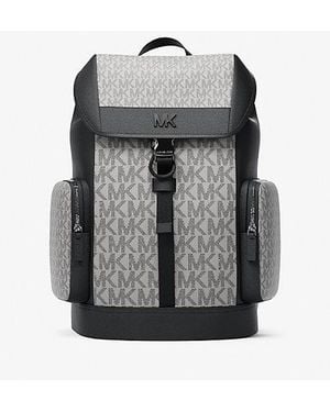 Michael Kors Cooper Medium Signature Logo City Backpack - Grey