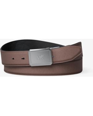 Michael Kors Michael Kors Reversible Leather Belt - White