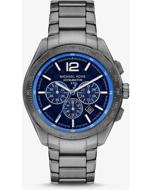 Michael Kors Mk Orologio Accelerator 2.0 Oversize Tonalità Canna Di Fucile - Metallizzato