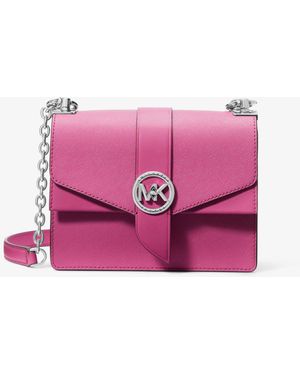 MICHAEL Michael Kors Greenwich Small Saffiano Leather Crossbody Bag - Pink