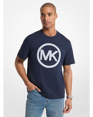 Michael Kors Logo Cotton Jersey T-Shirt - Blue