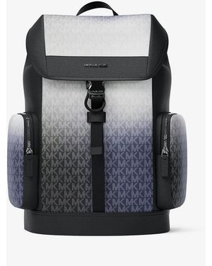 Michael Kors Outlet Mkmochila Urbana Cooper Mediana Con Degradado Y Logotipo - Negro