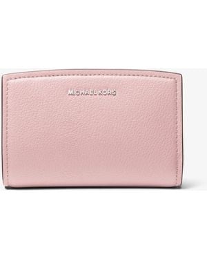 Michael Kors Bryant Medium Pebbled Leather Wallet - Pink