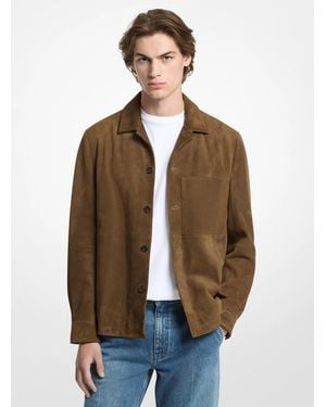 Michael Kors Michael Kors Suede Jacket - Natural