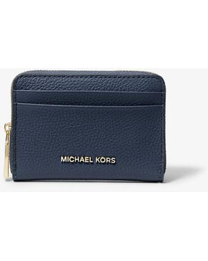 MICHAEL Michael Kors Mk Porta Carte Di Credito Zip-Around Jet Set Piccolo - Blu