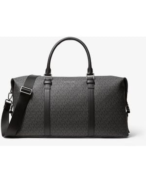 Michael Kors Mk Hudson Logo Weekender Bag - Black