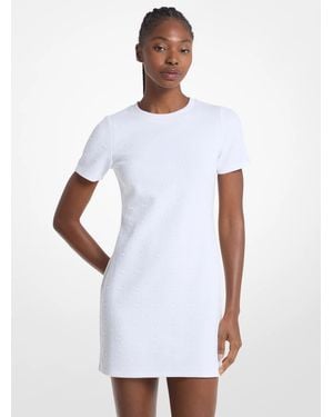 Michael Kors Logo Jacquard Dress - White