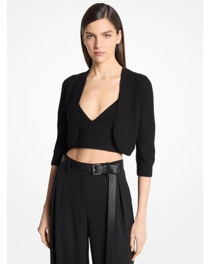 Michael Kors Cashmere Shrug - Black