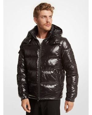 Michael Kors Outlet Mk Northend Quilted Nylon Puffer Jacket - Black