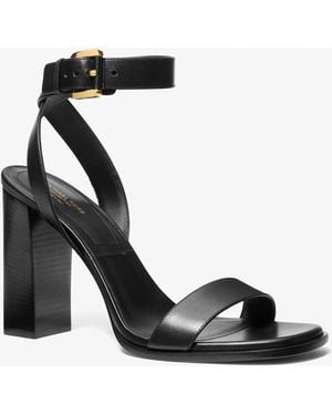 Michael Kors Michael Kors Ashley Leather Sandal - White