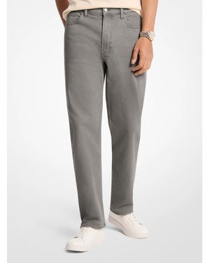 Michael Kors Mk Finn Straight-Fit Stretch Denim Jeans - Grey