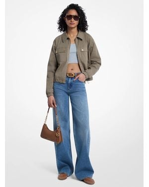 MICHAEL Michael Kors Mk Stretch Cotton Chino Jacket - Blue