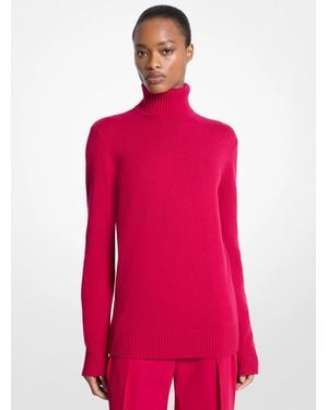 Michael Kors Michael Kors Joan Cashmere Turtleneck Sweater - Red