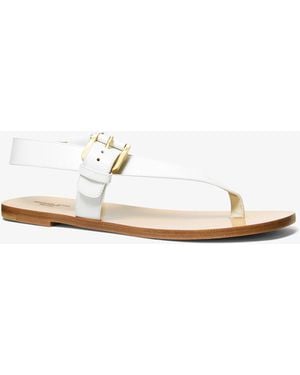 Michael Kors Michael Kors Penelope Leather Sandal - White