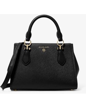 Michael Kors Borsa a tracolla Marilyn piccola in pelle Saffiano - Nero