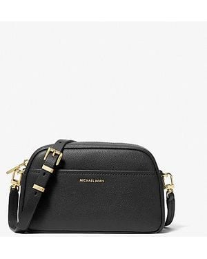 Michael Kors Jet Set Small Leather Camera Crossbody Bag - Black