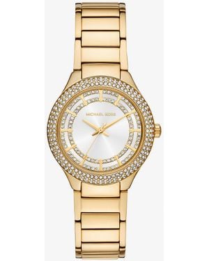 Michael Kors Mk Mini Sylvia Pavé-Tone Watch - Metallic