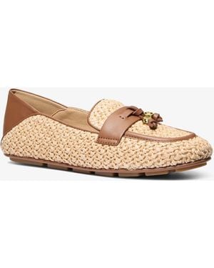 Michael Kors Zoe Crocheted Moccasin - Natural