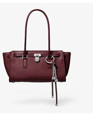 Michael Kors Hamilton Moderne Small Leather Satchel - Purple
